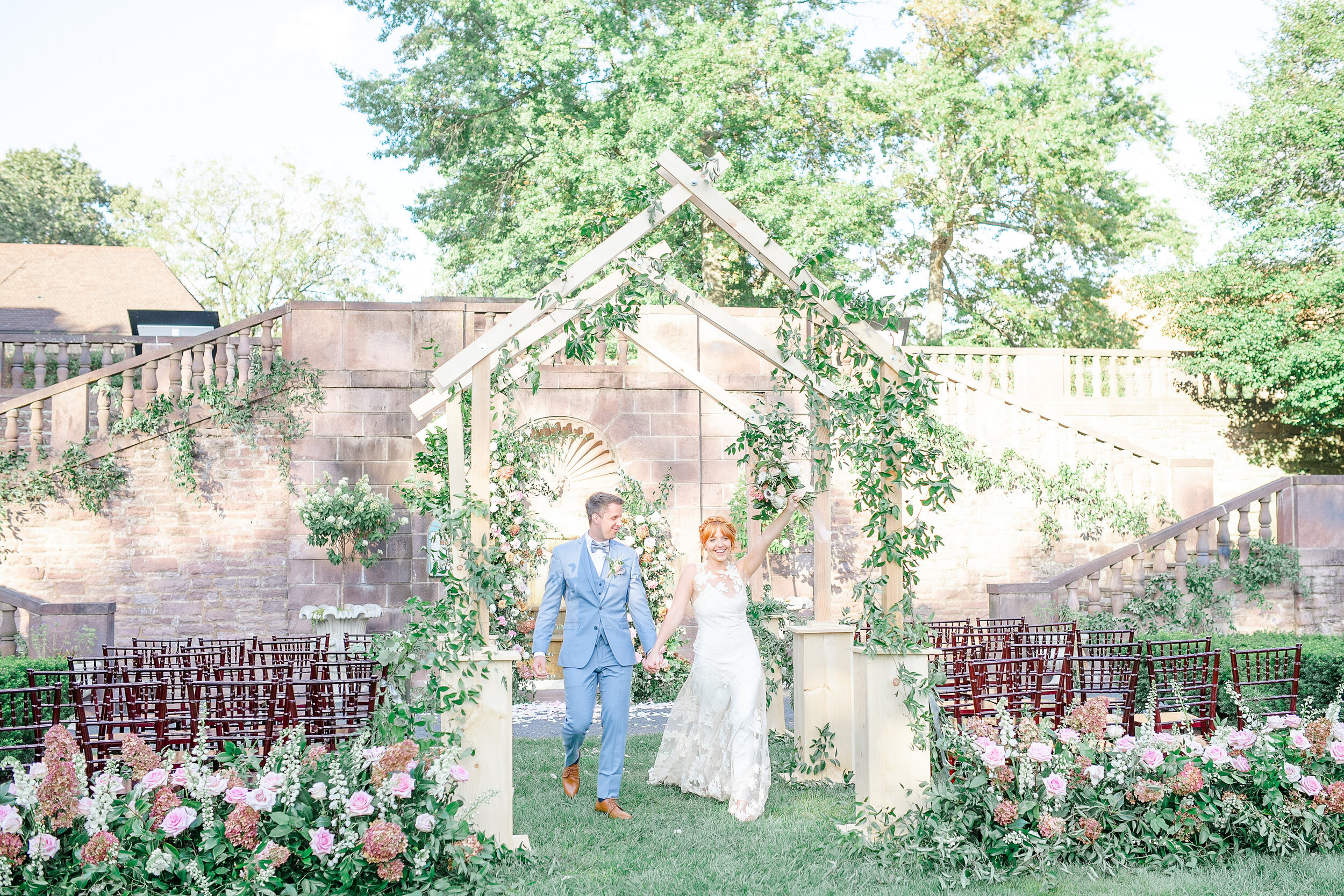 A Romantic Late Summer Garden Wedding at Tyler Gardens in Newtown, Pennsylvania