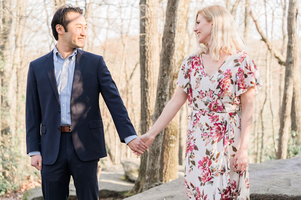 A Springtime engagement session in downtown Clarion Pennsylvania by BirdgePerspective Photography