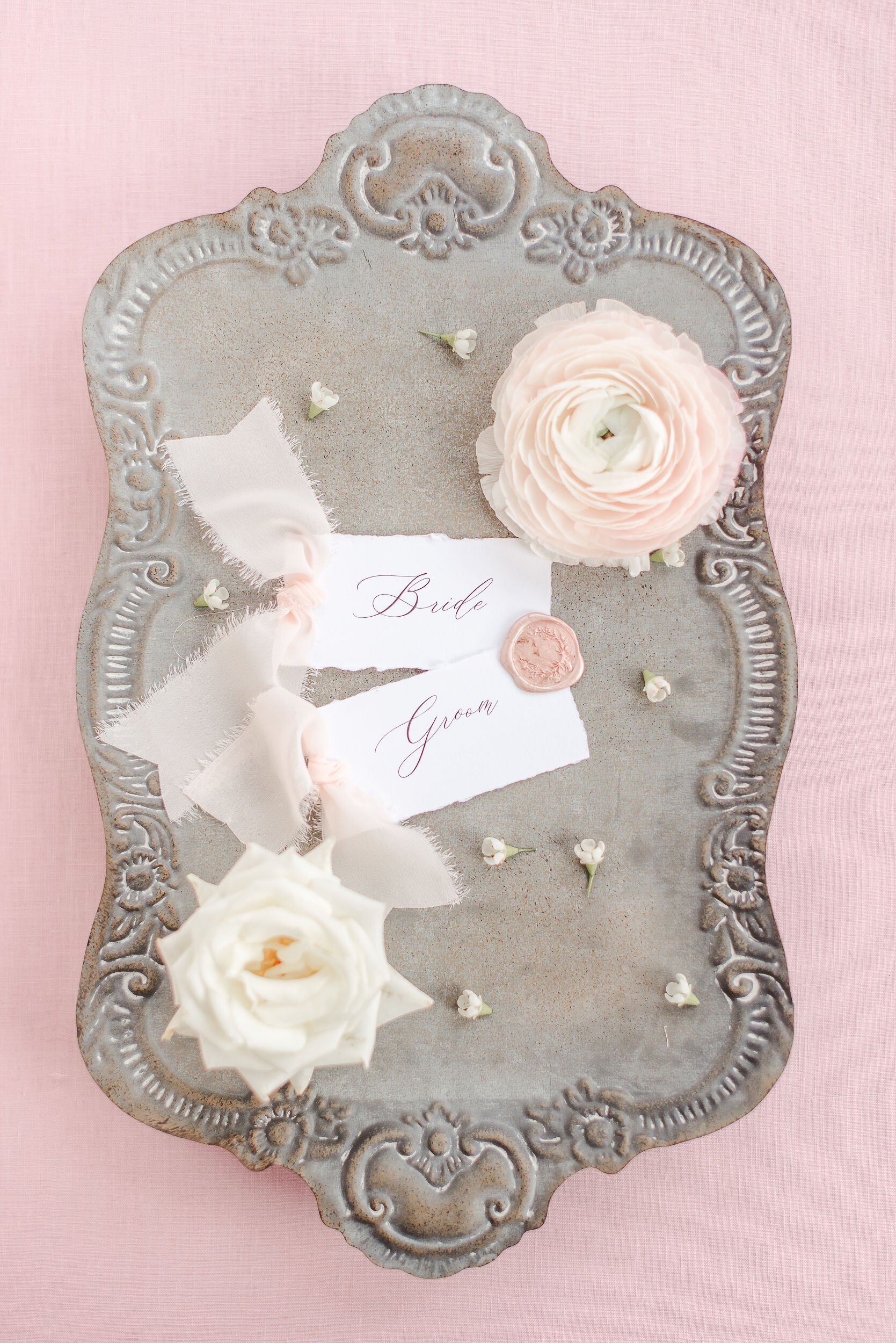 Blush and Ivory Elopement Inspo at the Pennsylvania State Capitol