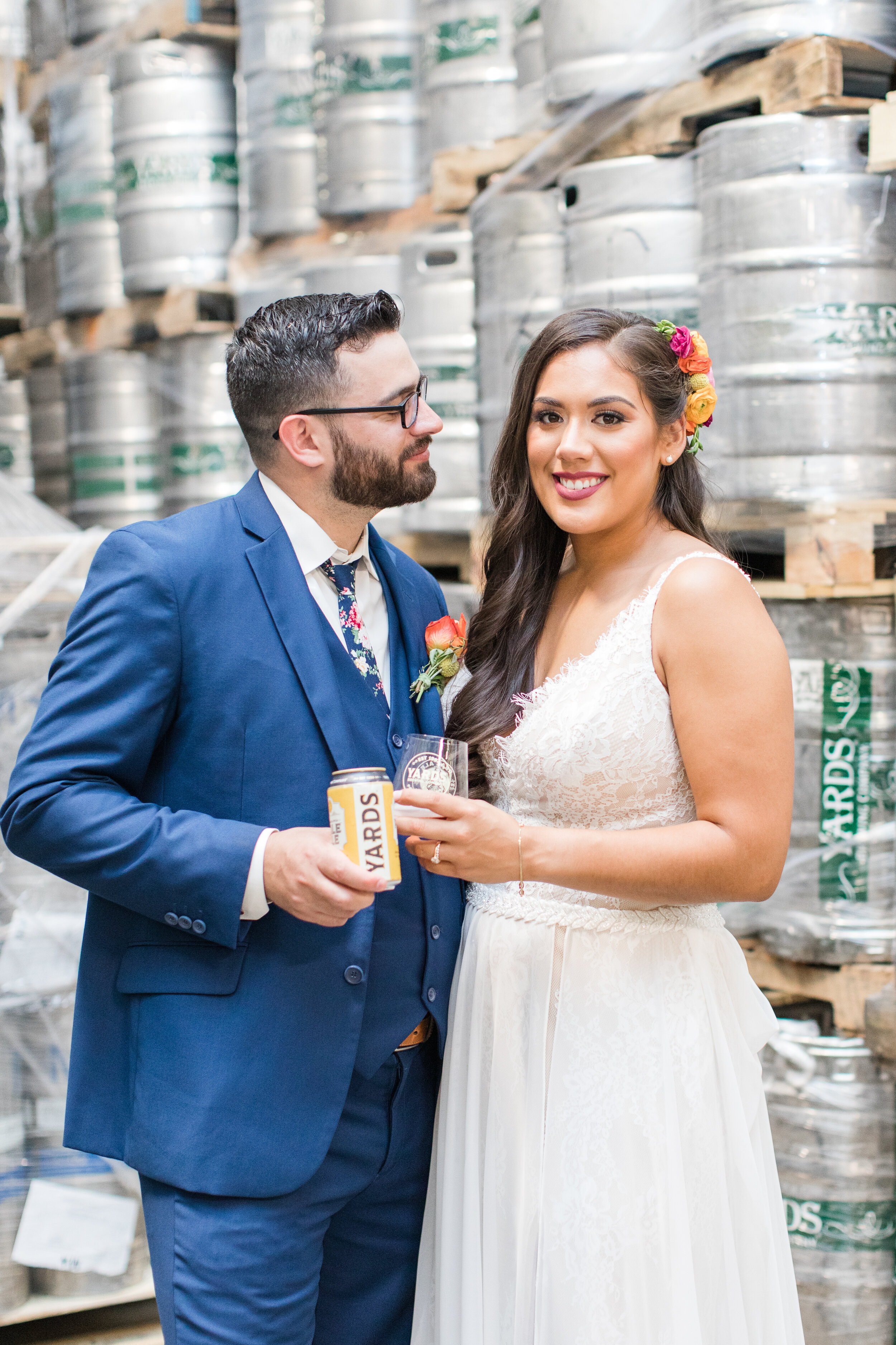 Kelly Pullman photography photographed this summery whimsical wedding featuring the June Fete Fairgrounds and a reception at Yard’s Brewery in Philadelphia.