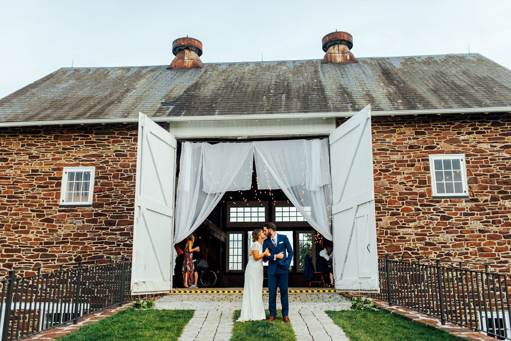 This Pipersville, PA wedding venue offered the perfect setting for Gabriela and Jeff's relaxed wedding day featuring Bucks County's favorite- Nina's Waffles and the most adorable alpacas!