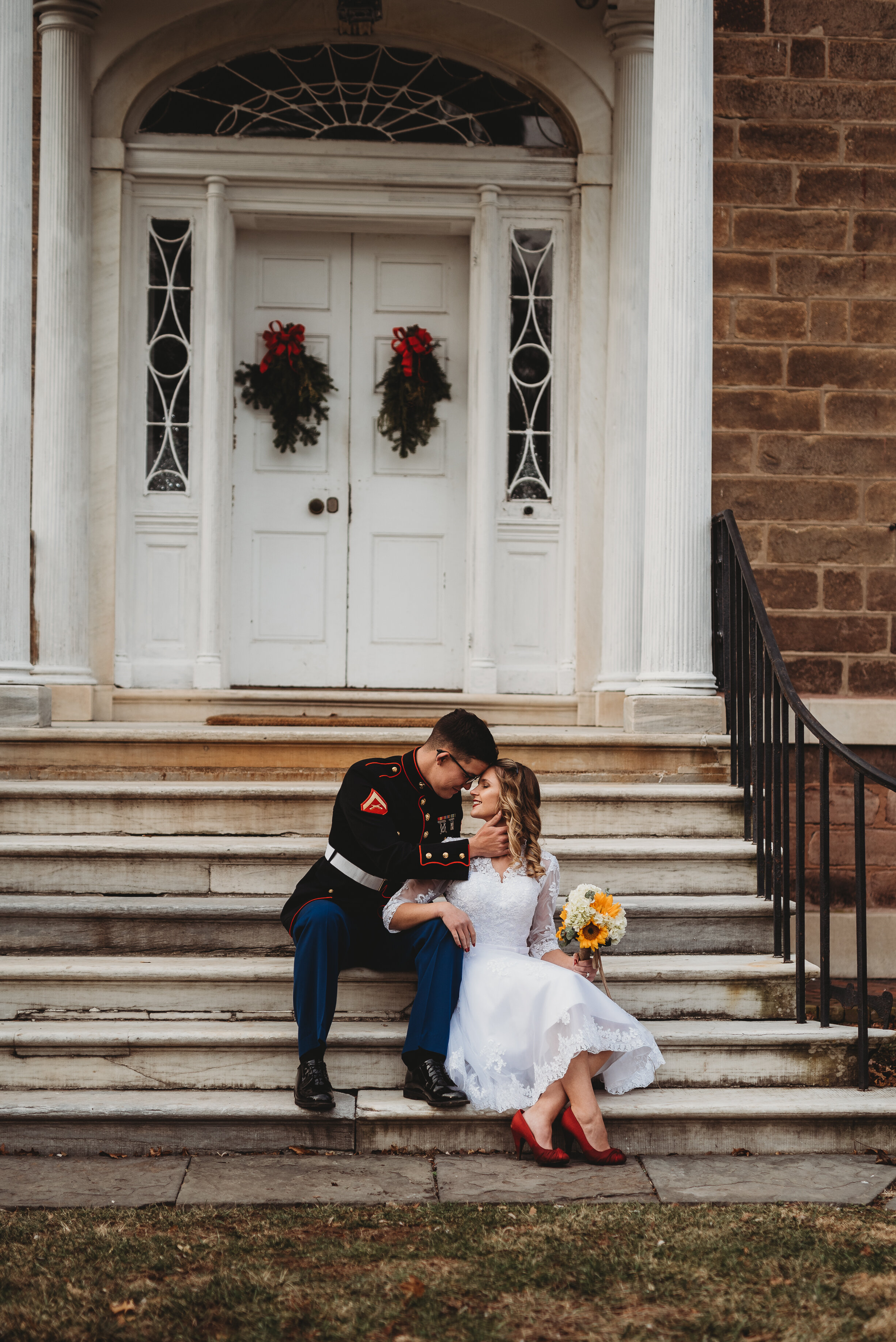 Lily and David's Intimate Church Ceremony and Portraits at The Highlands Mansion