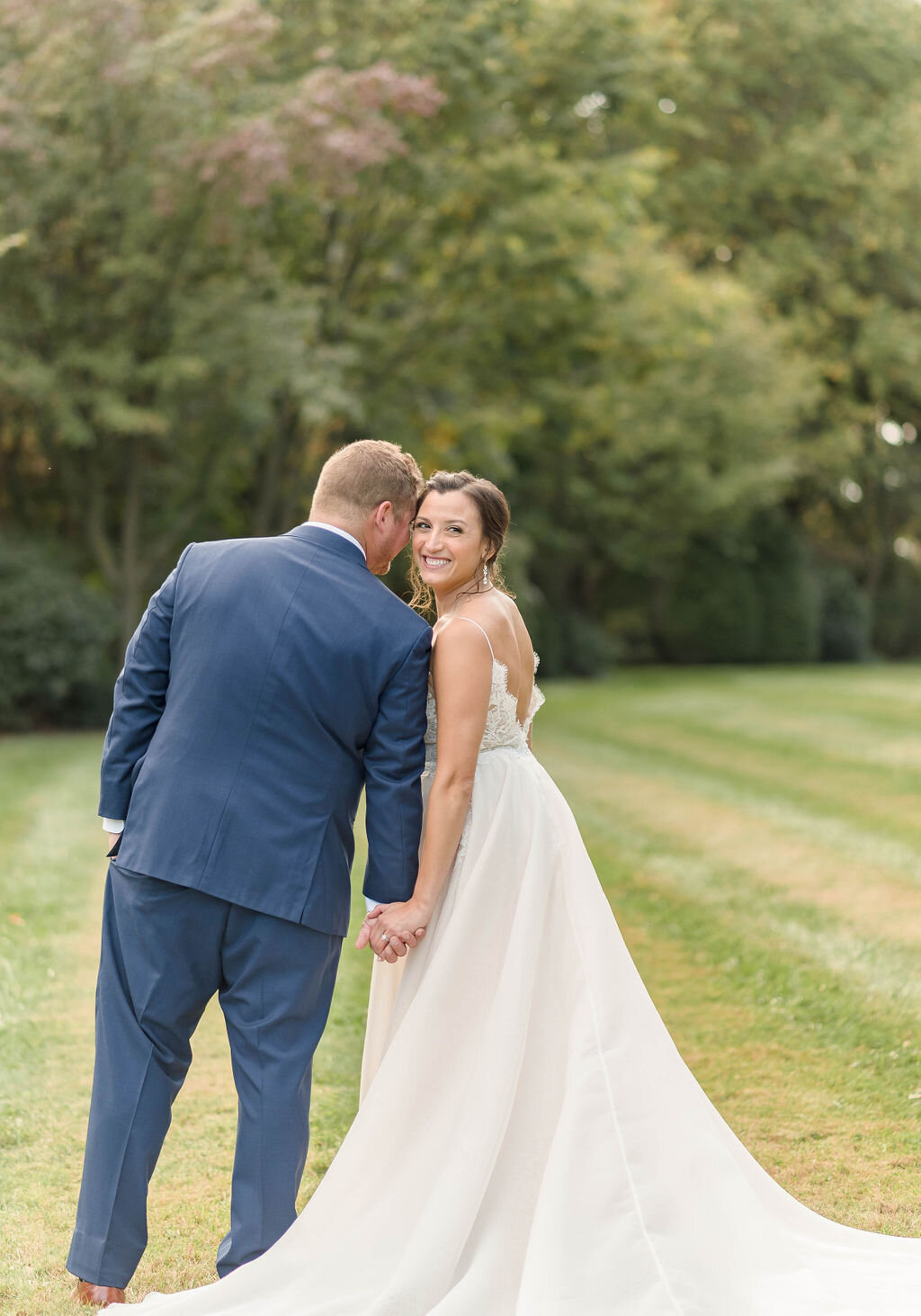 Faced with having to cancel their original plans, Alexia and CJ re-planned their wedding day in just three months. Opting for a romantic micro wedding in the bride’s parent’s backyard in New Ringgold, Pennsylvania. Photographed by Sarah Brookhart Ph…