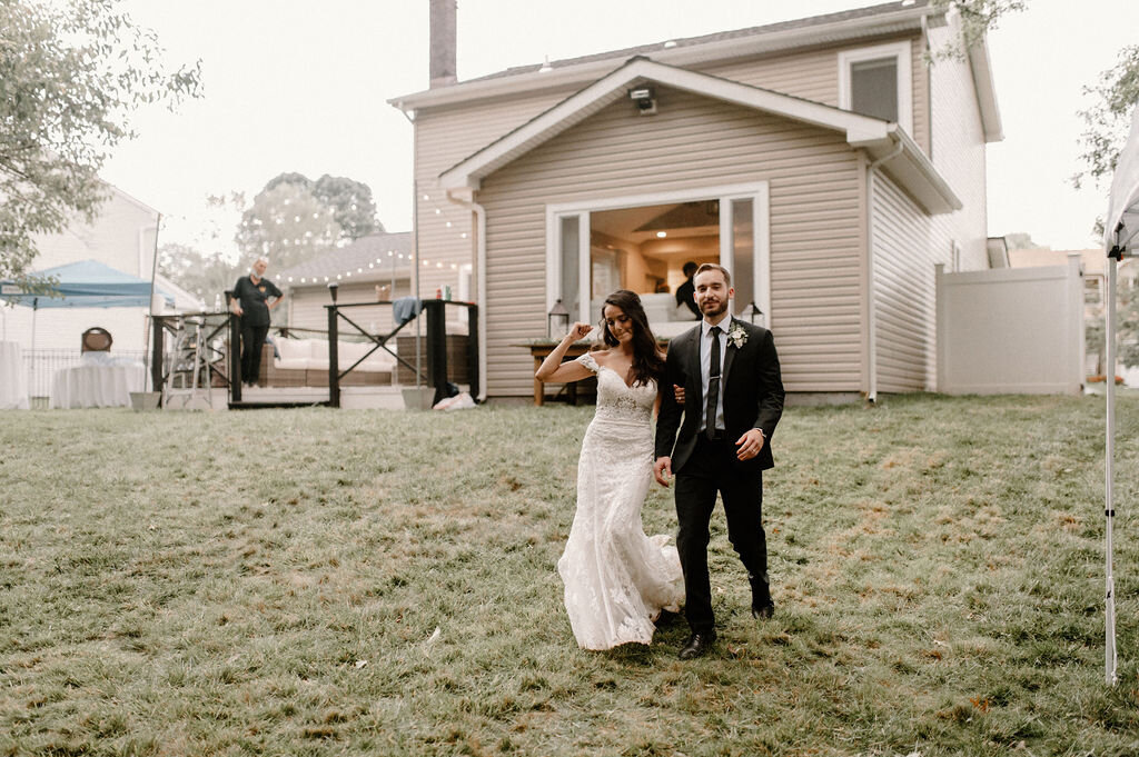 Kat and Matt's Backyard Wedding in Langhorne,Pennsylvania