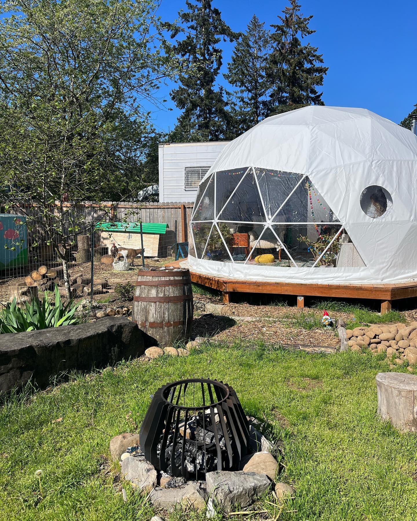 The ecotherapy backyard office! It&rsquo;s a dream come true and nourishing for my provider psyche. I got a tan &ldquo;during work&rdquo; this week. #filteringlightcounseling #neurodivergenttherapy #hardwork
