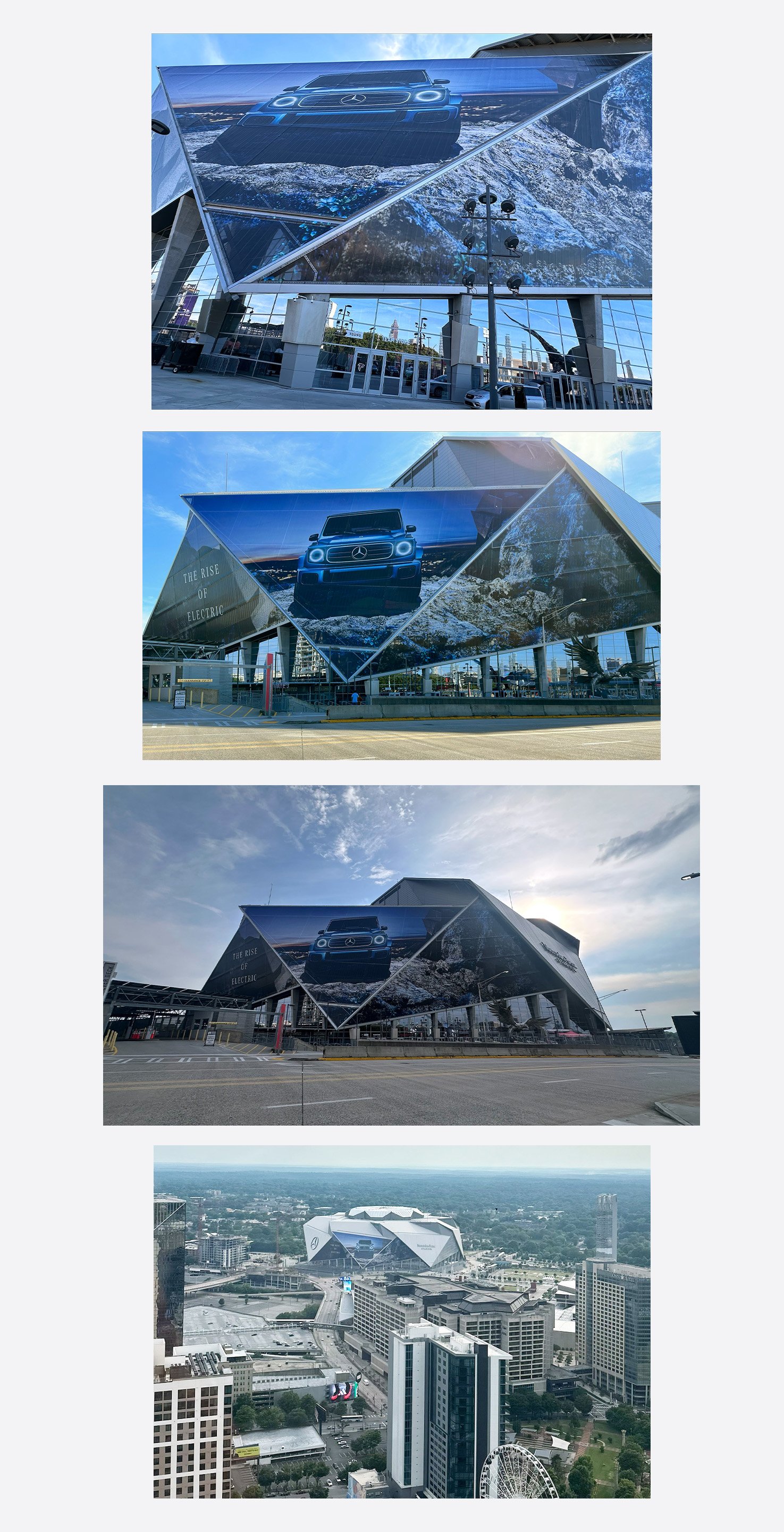 Mercedes Stadium Atlanta Branding