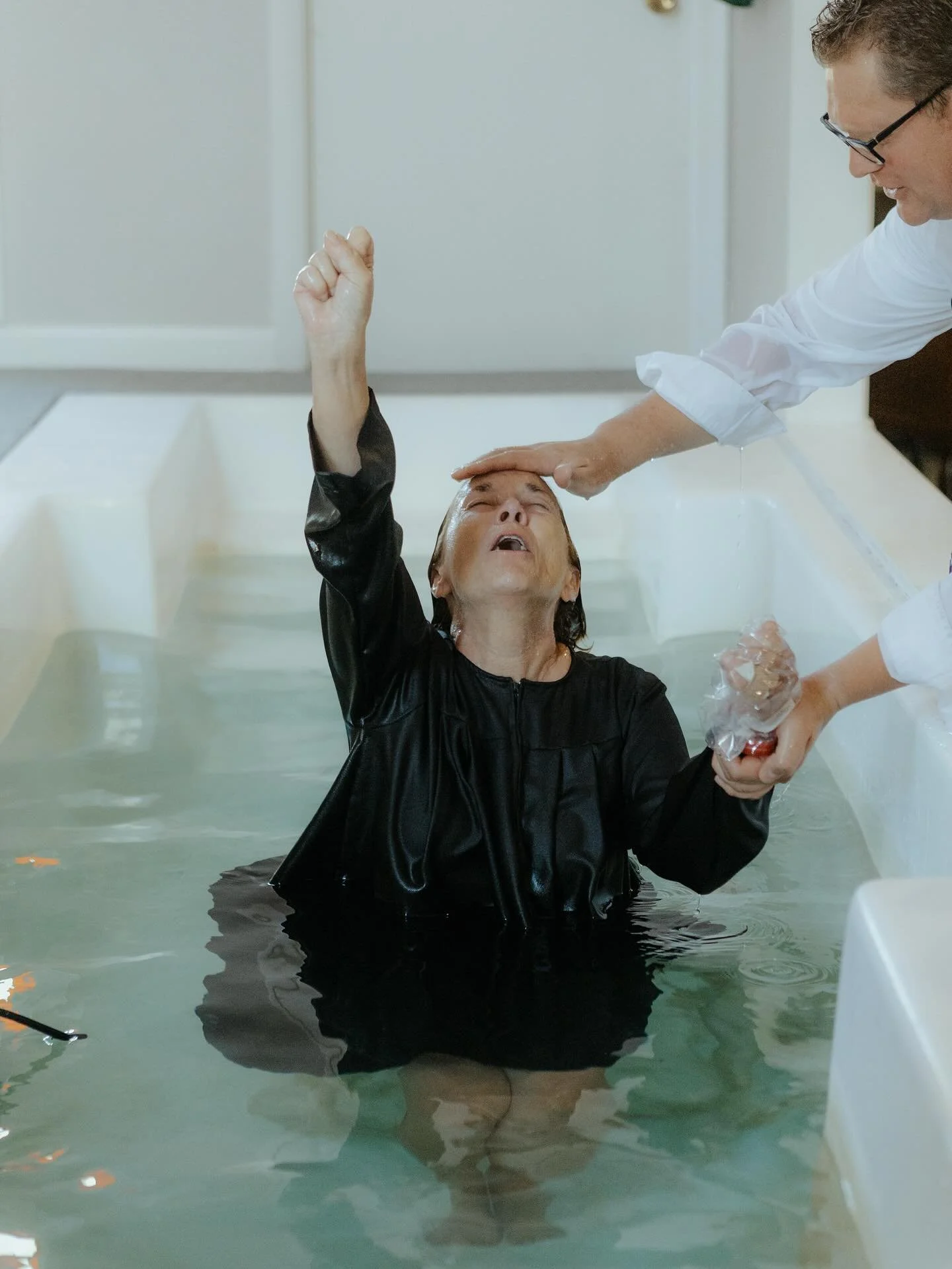 Two baptized in Jesus name yesterday! He makes all things new again! π©΅π©΅π©΅