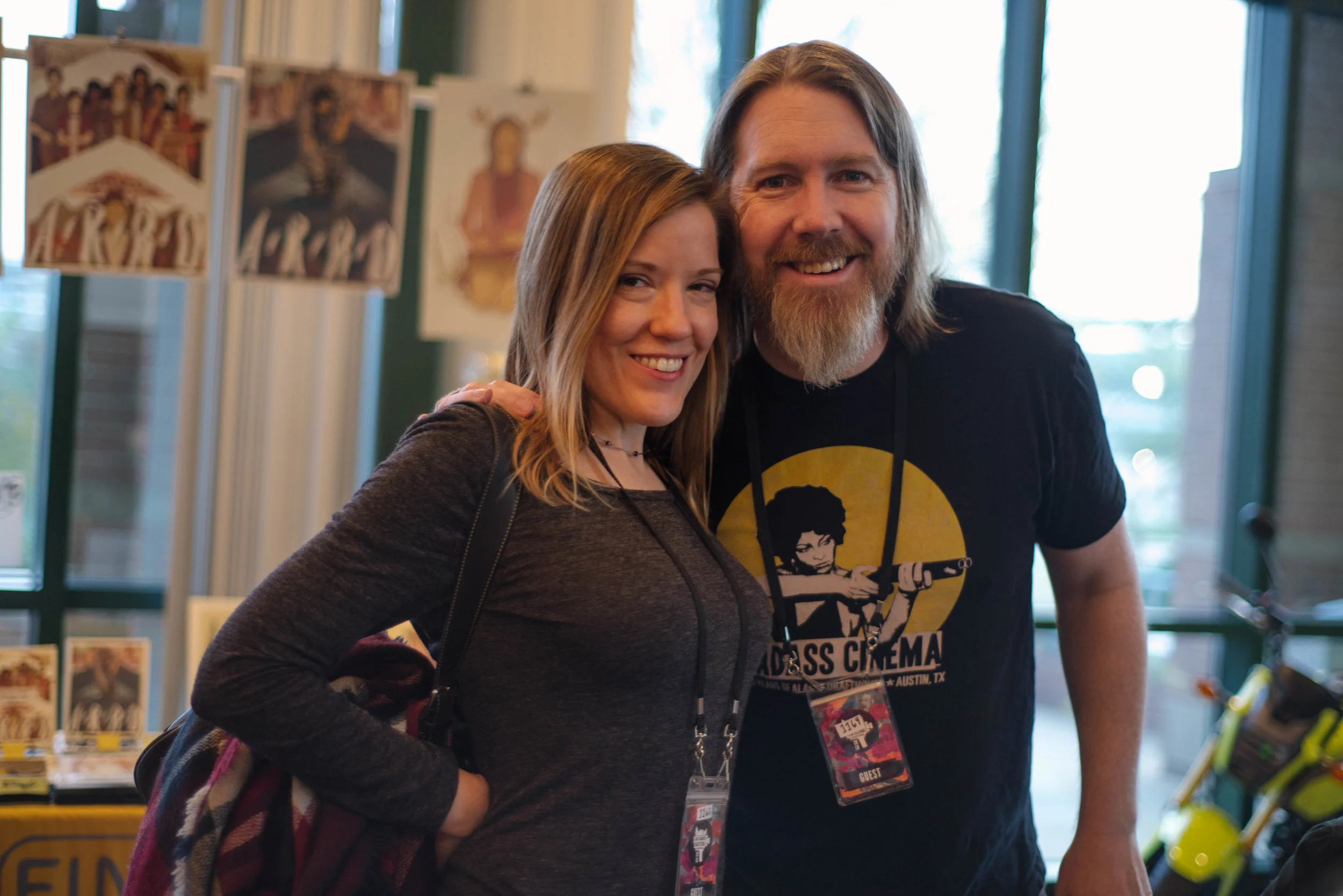 Author and screenwriter C. Robert Cargill (“Dr. Strange,” “Sinister”) and wife attending CFF. (Photo: Sania Kahn)