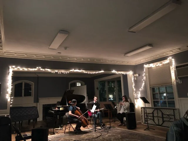 Rehearsing Hans Island with Kaitlin Crull and Allison Damon. Cambridge, MA 5/7/19