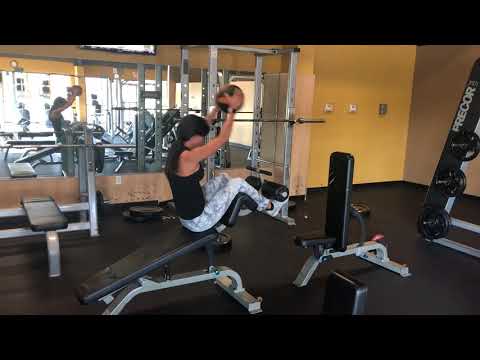22. AB decline bench with ball moving forward