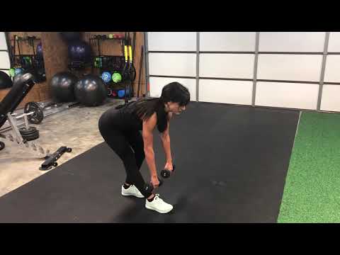 314. Single leg dumbbell deadlift