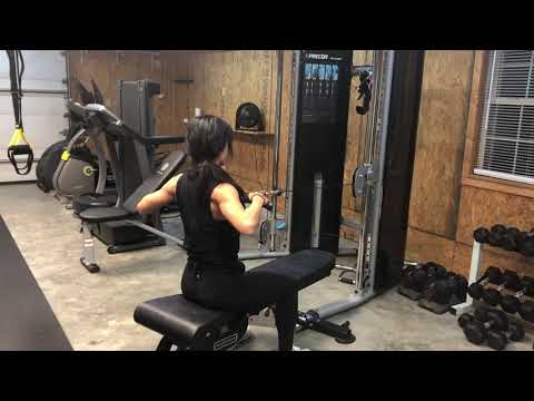 326. Seated row variation for back