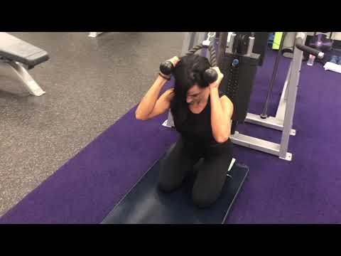 342. Cable tower ab crunch
