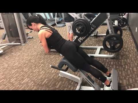 375. 45 degree back extension for glutes