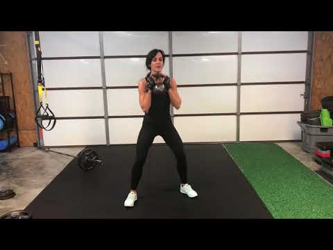 158. Goblet squats for glutes