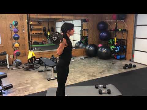 248. Barbell good mornings for glutes