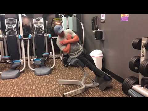 10. Ab roman chair side oblique raises