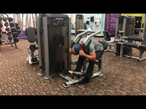 12. Ab crunch machine
