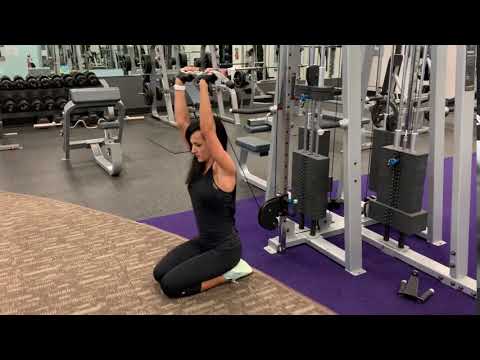 412. Tricep Kneeling Cable tower extension