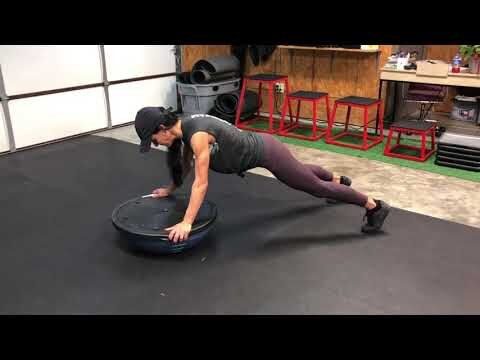 BOSU ball plank circuit 2 1/2 min