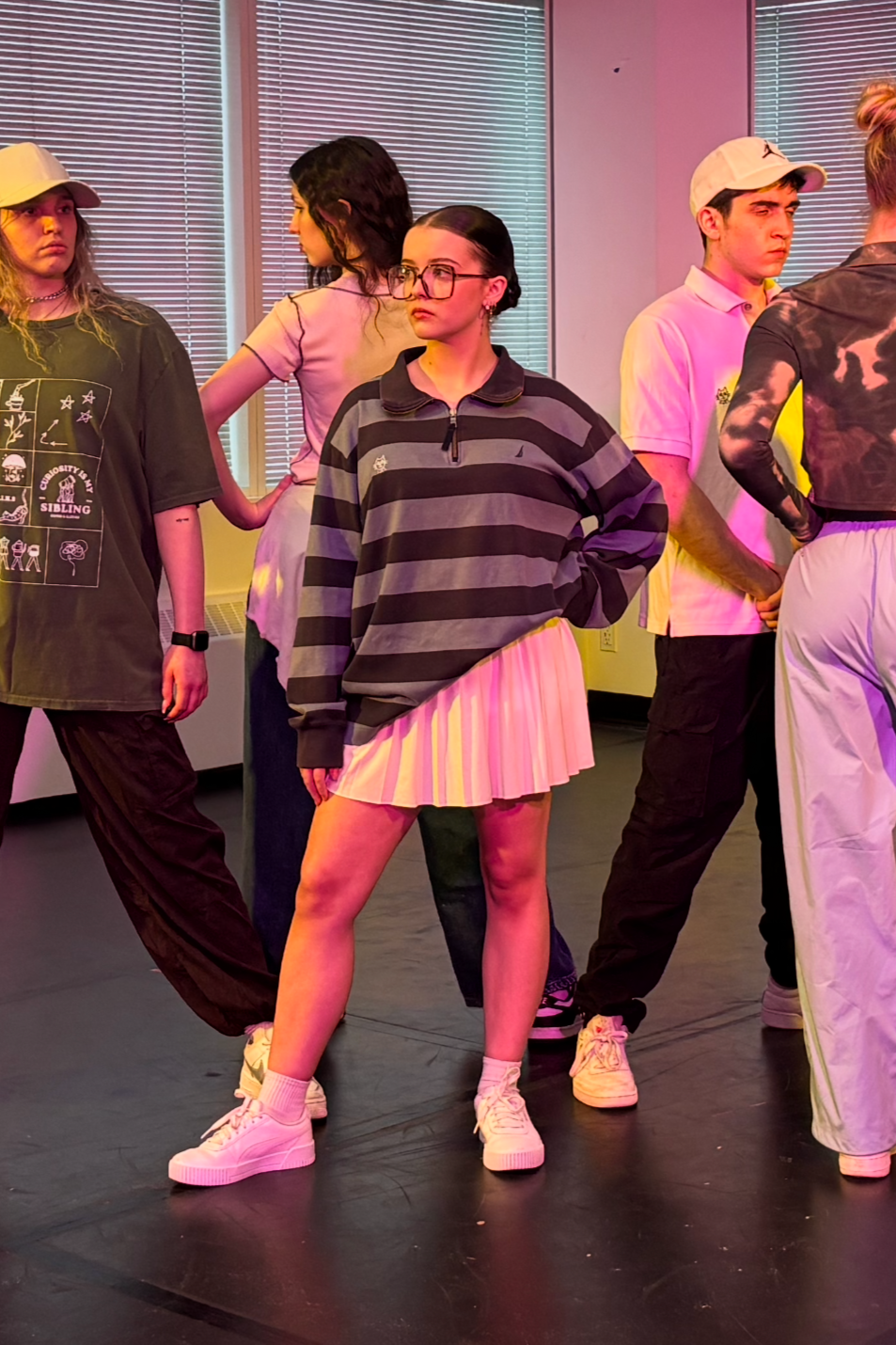 Trent Stripe long sleeve polo