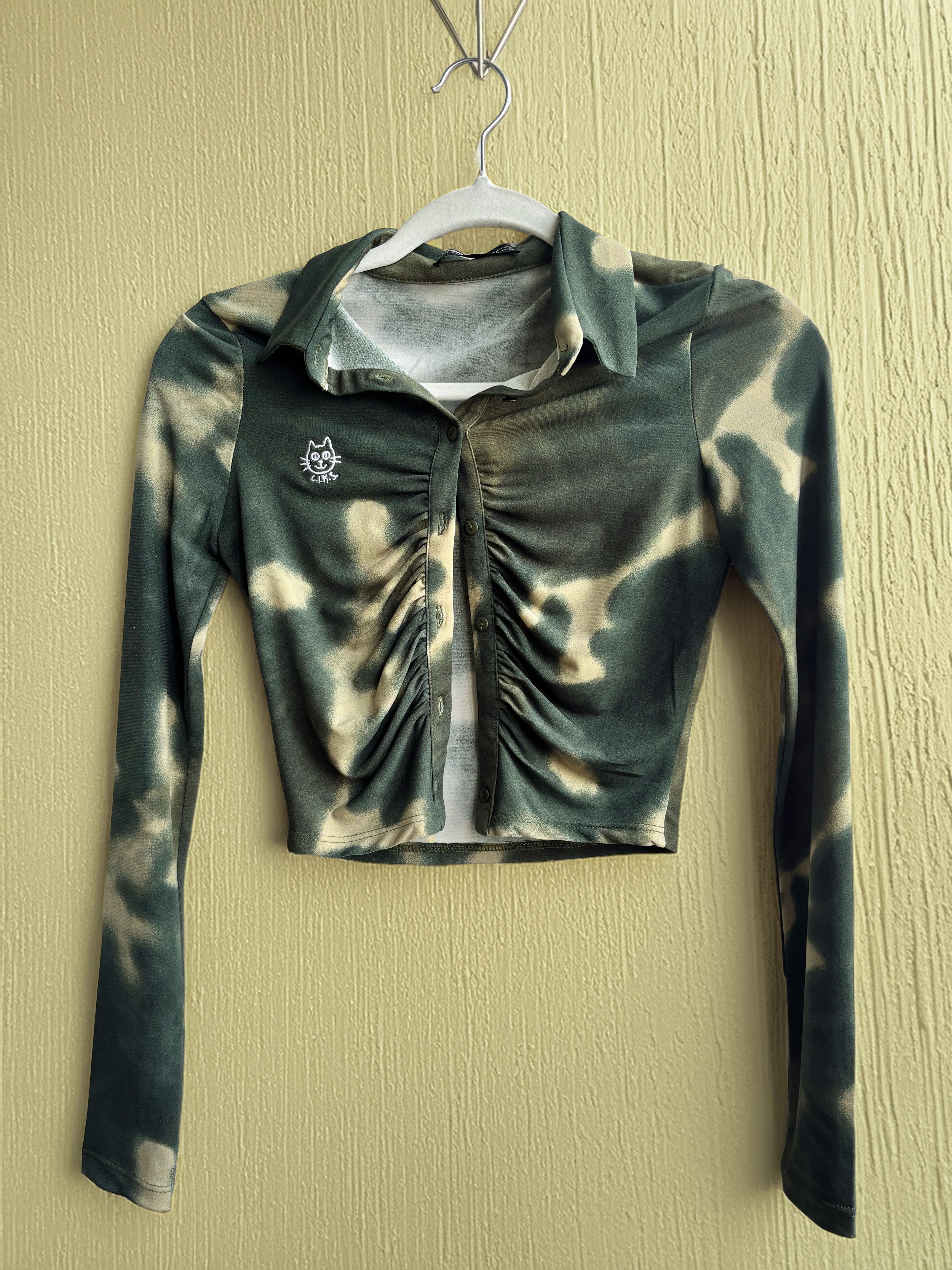 Jadi cropped mesh top