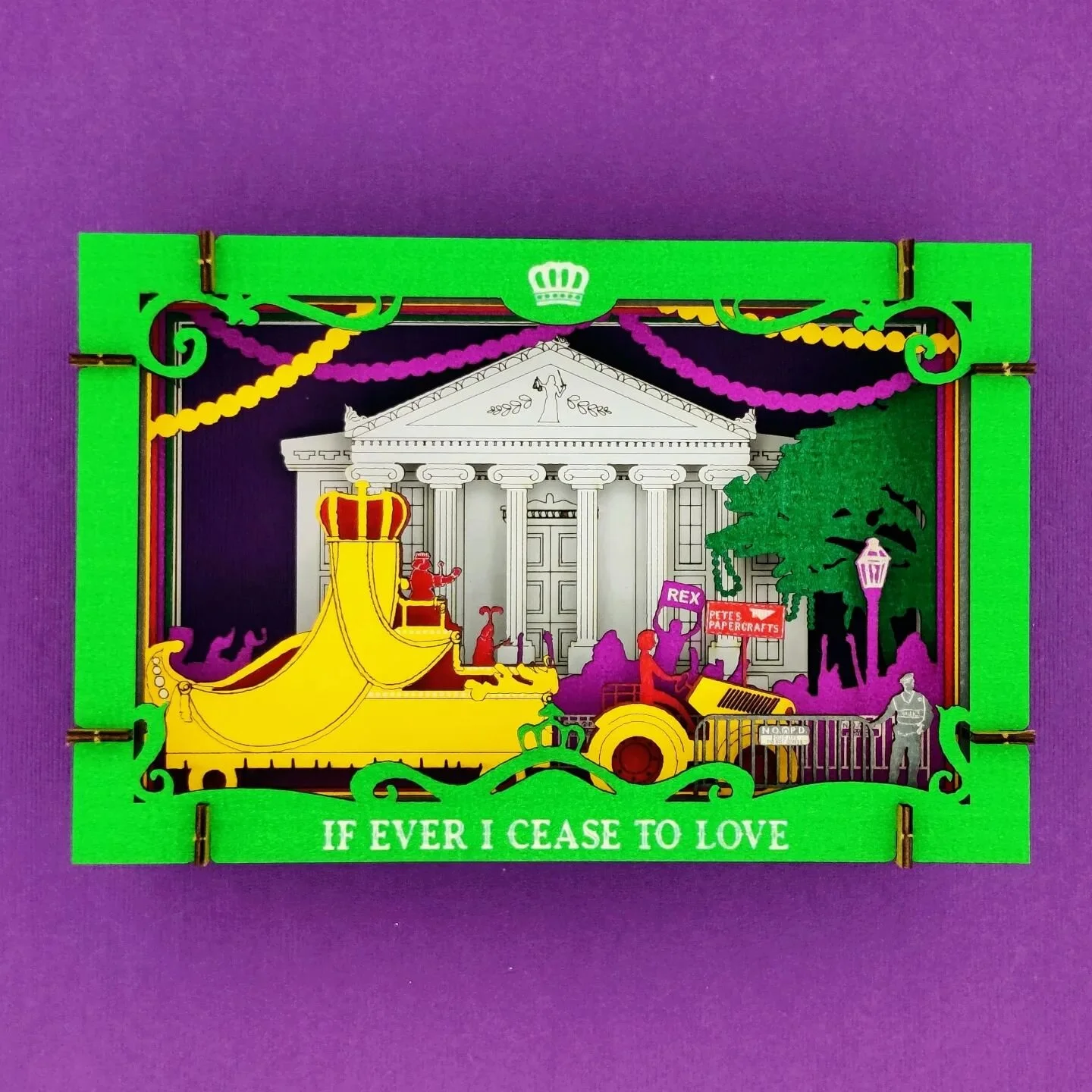 For 2022 we celebrate the ceremonial arrival of Rex to the steps of Gallier Hall. The title, If Ever I Cease To Love, is the song that has heralded in the king since 1872.

#hailrex #mardigras2022 #nola