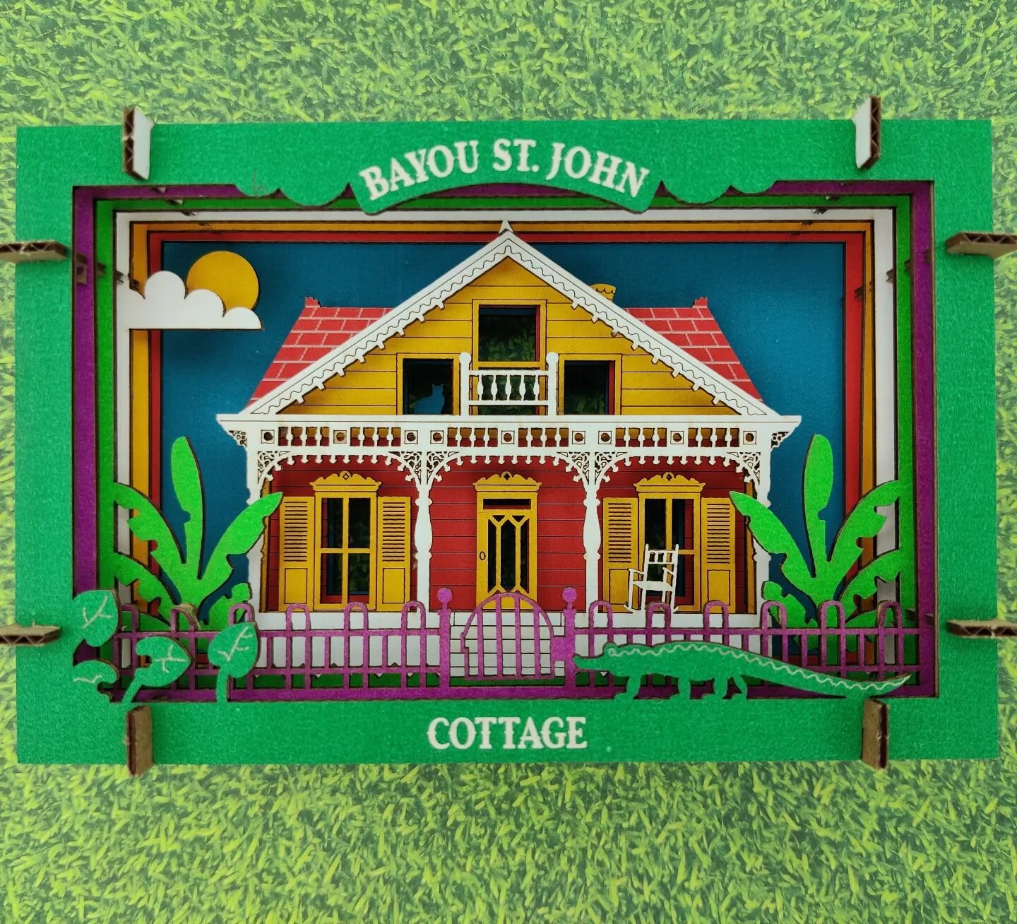 A walk around the bayou inspired this design. Do you think you know which house this was based on? First person to correctly identify the location of this house gets a $150 gift card to for our shop.