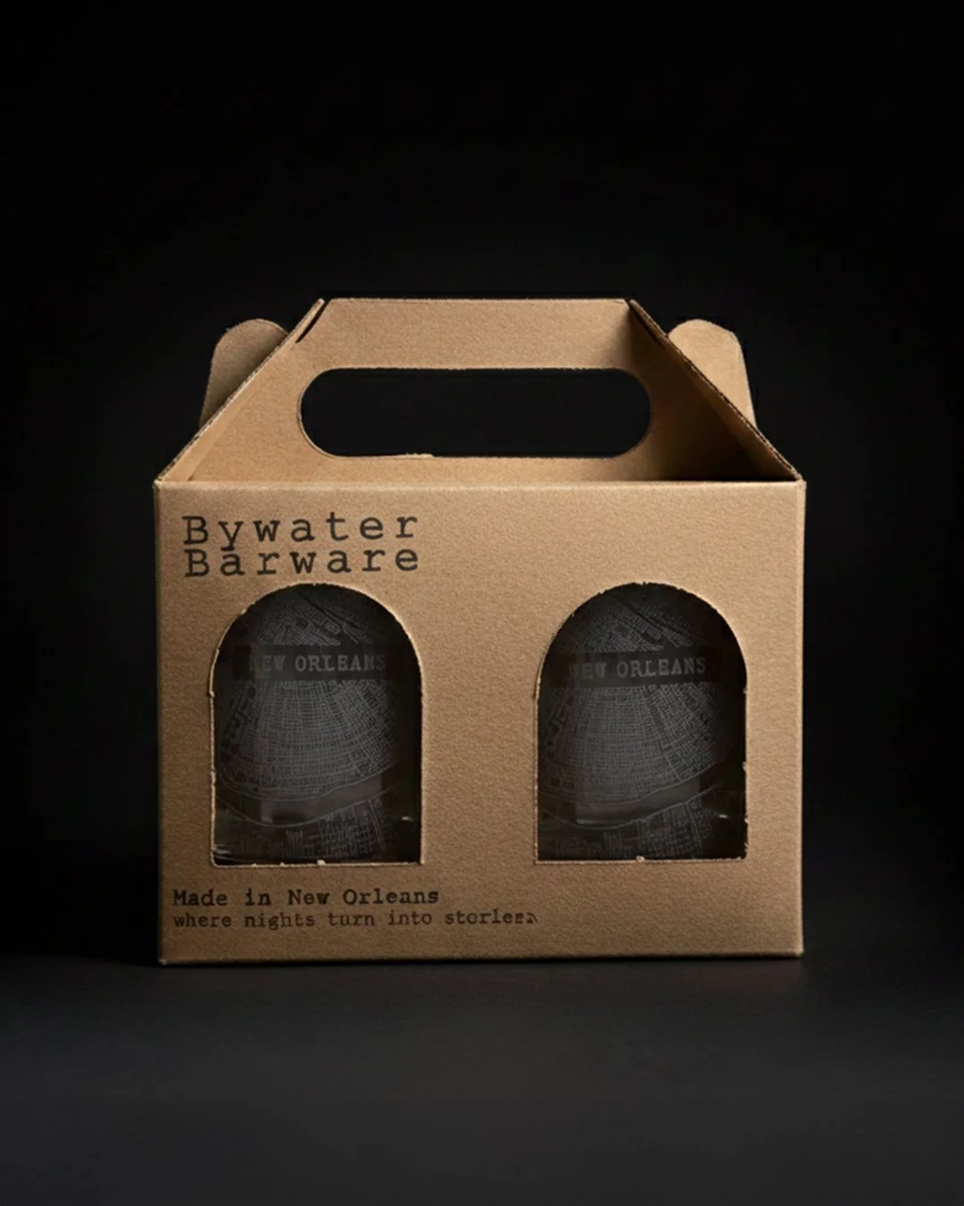 New Orleans Map Glassware Set