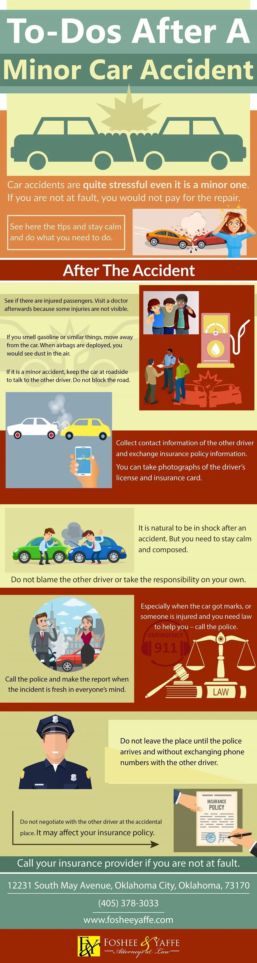 What To Do After A Minor Car Accident (Infographic)