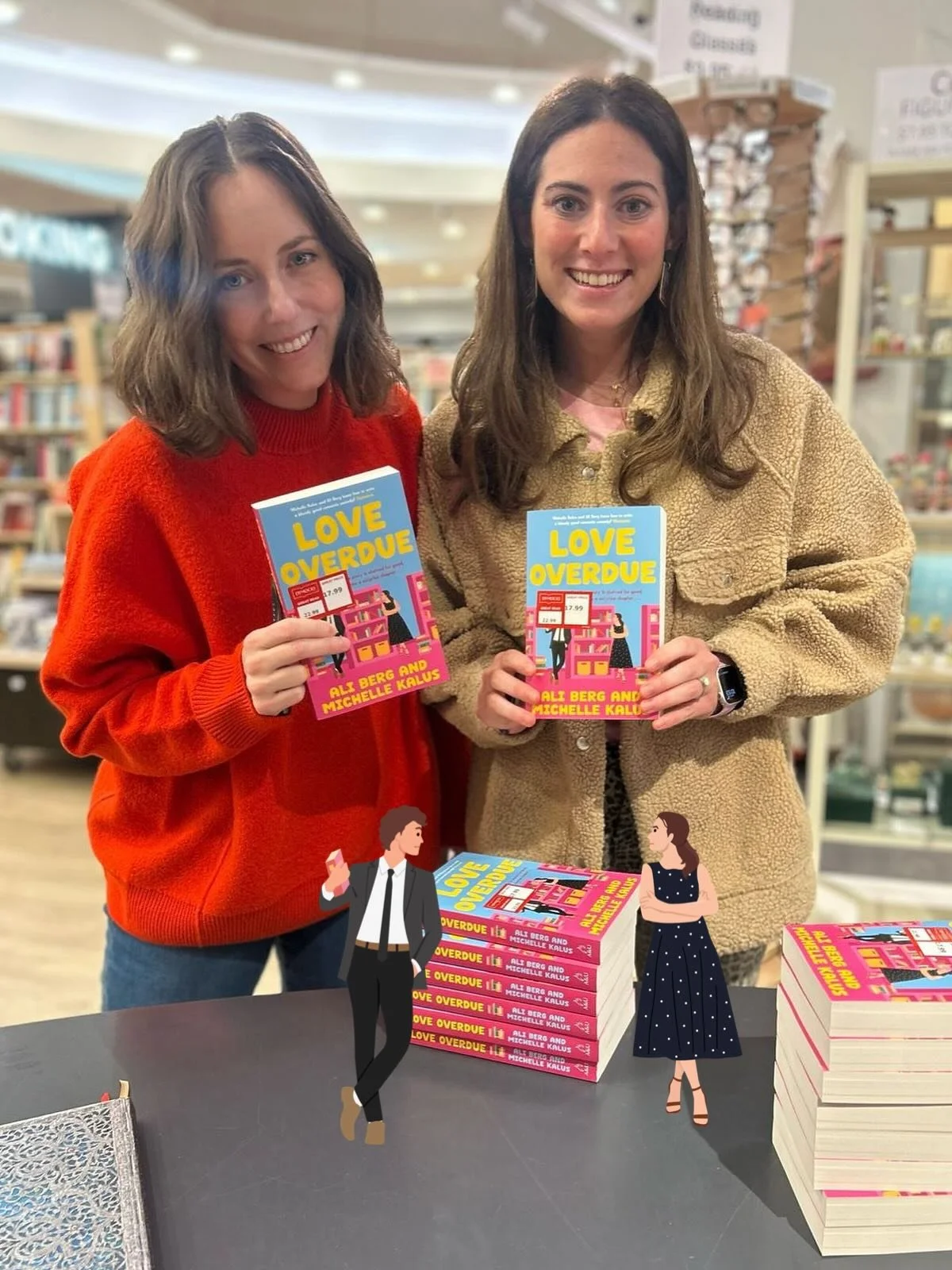 &lsquo;Love Overdue&rsquo; by @aliandmichelle OUT NOW! 

📚💖Steamy, funny, bookish and uplifting, &lsquo;Love Overdue&rsquo; is a delightful rom-com about first-loves, second chances and discovering how sometimes the best plot twist come along. 

📖
