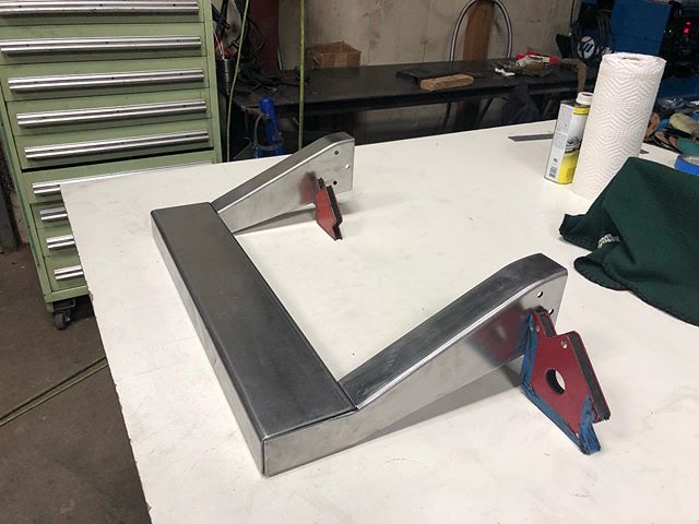 Front frame rail kick-downs and crossmember for #Goliath is coming together.  This will match up with the core support and front body mounts.  #LTScustoms #metalfab #welding #TIG #hotrods #customs #metalshop #fabrication #colorado #home #sendingsince