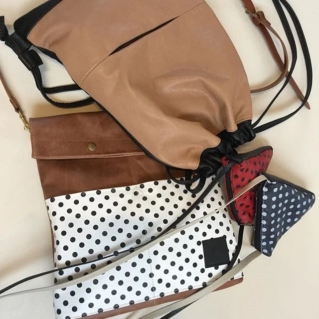 New work. Love the spots. Check out our website at jonesleather.net  #jones_leather_australia #jonesleather #jonesleatherworks #australiastyle #handmade #handcrafted #handbags #backpacks #spots #pencilcase #design#designandmake #backpack #australia