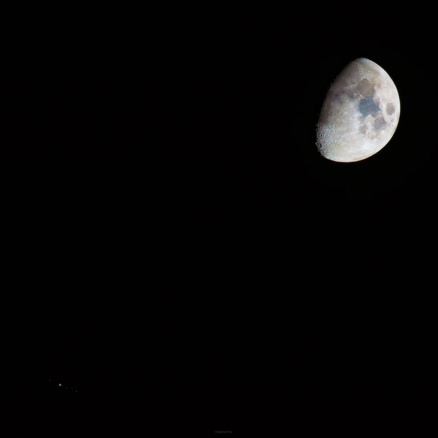 La Luna, Júpiter y sus lunas // The Moon, Jupiter and its moons