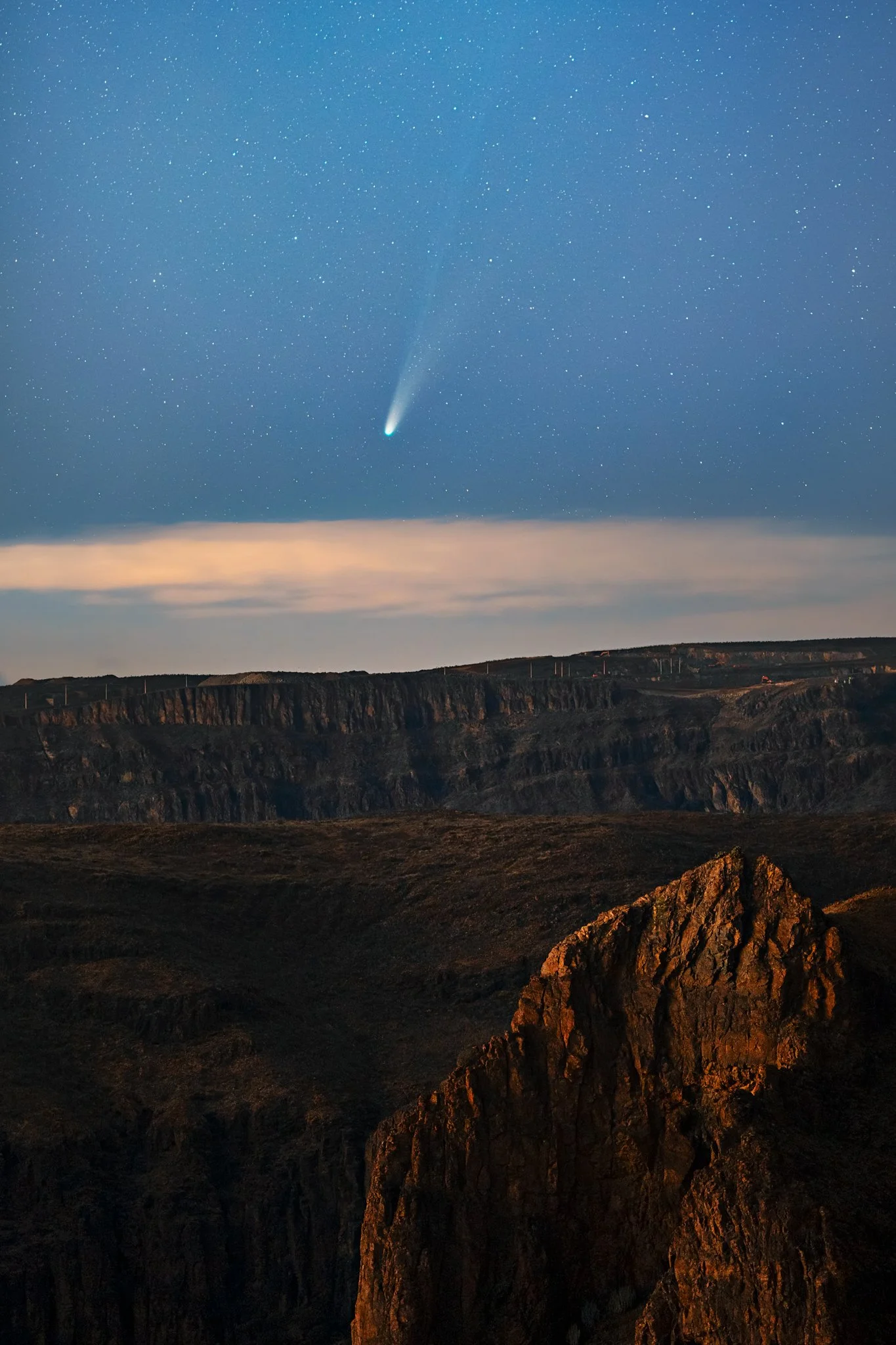 C/2025 A6 (Lemmon), desde 27.81 N, -15.57 O.