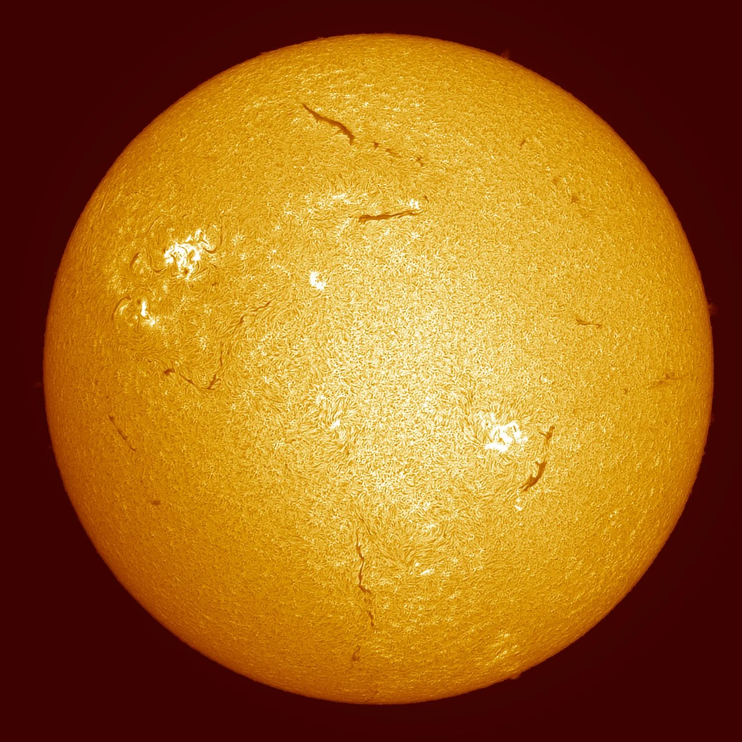 Segundo Sol en H-alpha en color