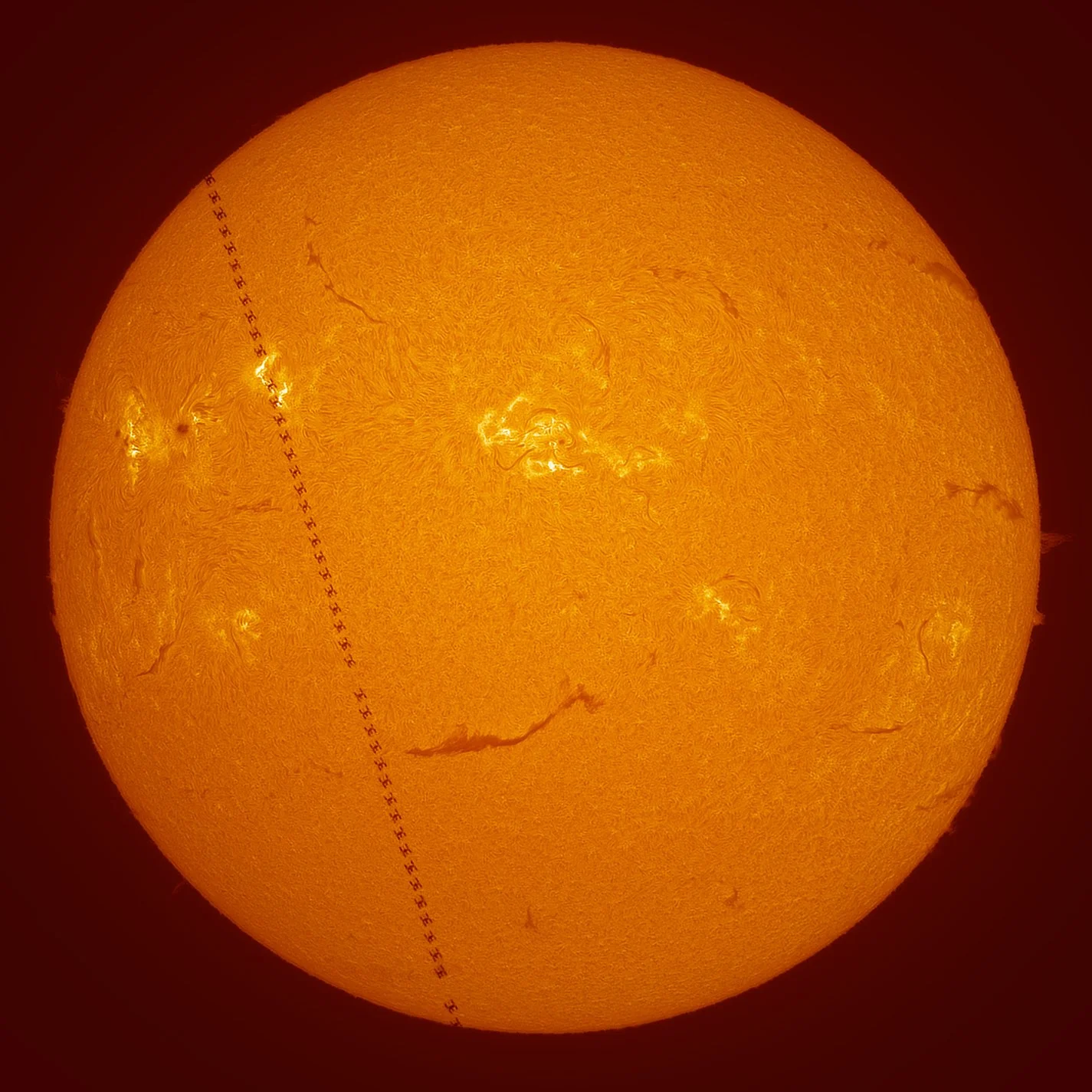 Tiangong solar transit 