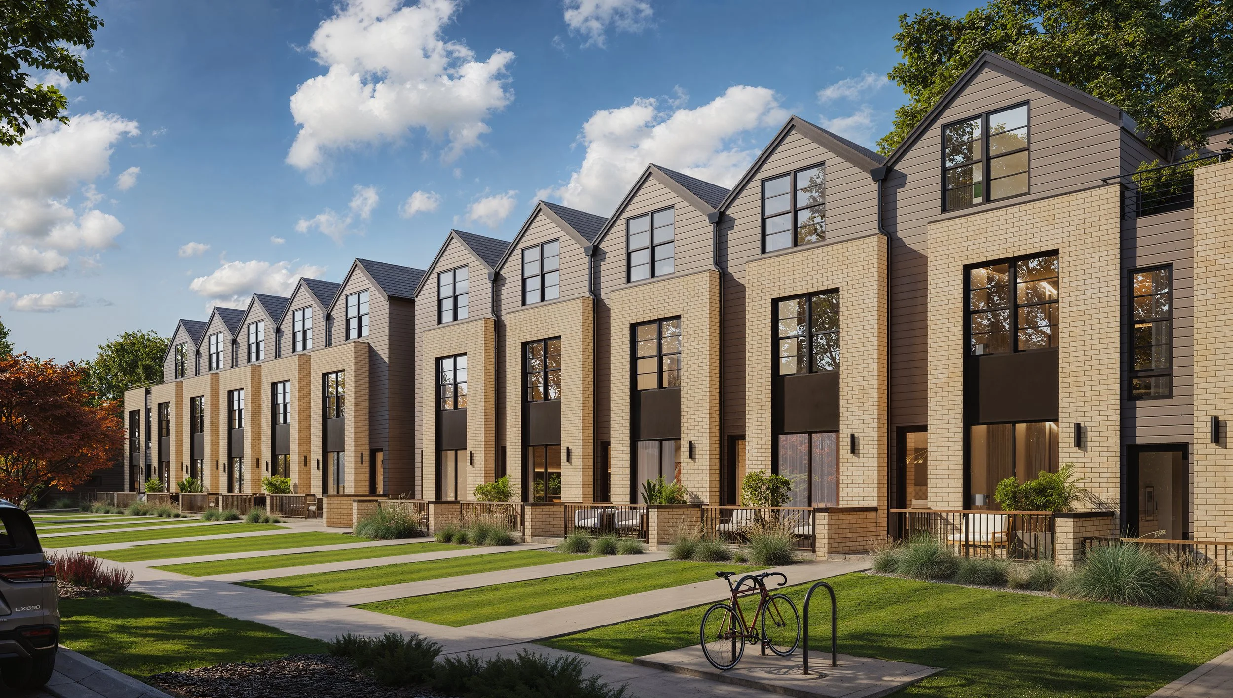 Wolff Street Townhomes exterior rendering, West 10th Avenue and Wolff Street, Denver