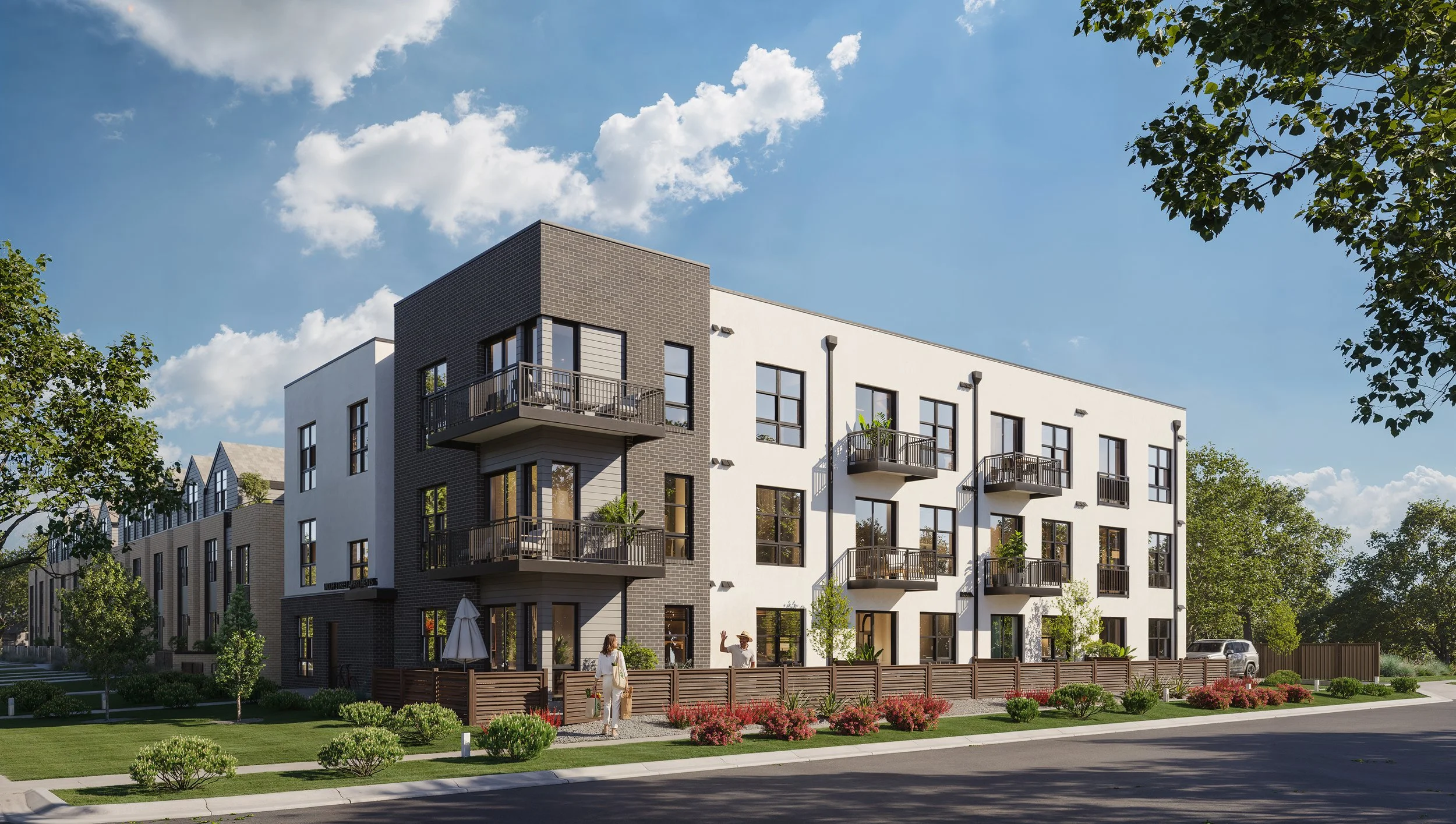 Wolff Street Flats affordable condominiums exterior rendering, 4801 W 10th Ave Denver