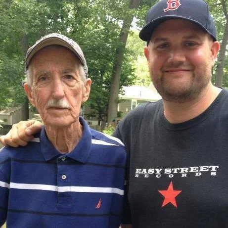 With my Dad on his 75th birthday. June, 2014.