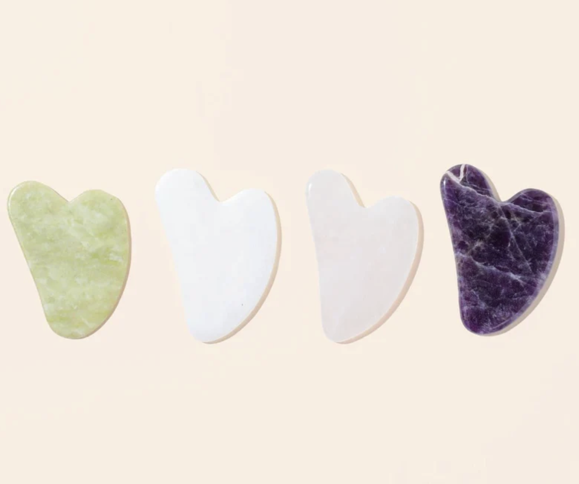 Gua Sha  (Jade, Rose Quartz, Clear Quartz)