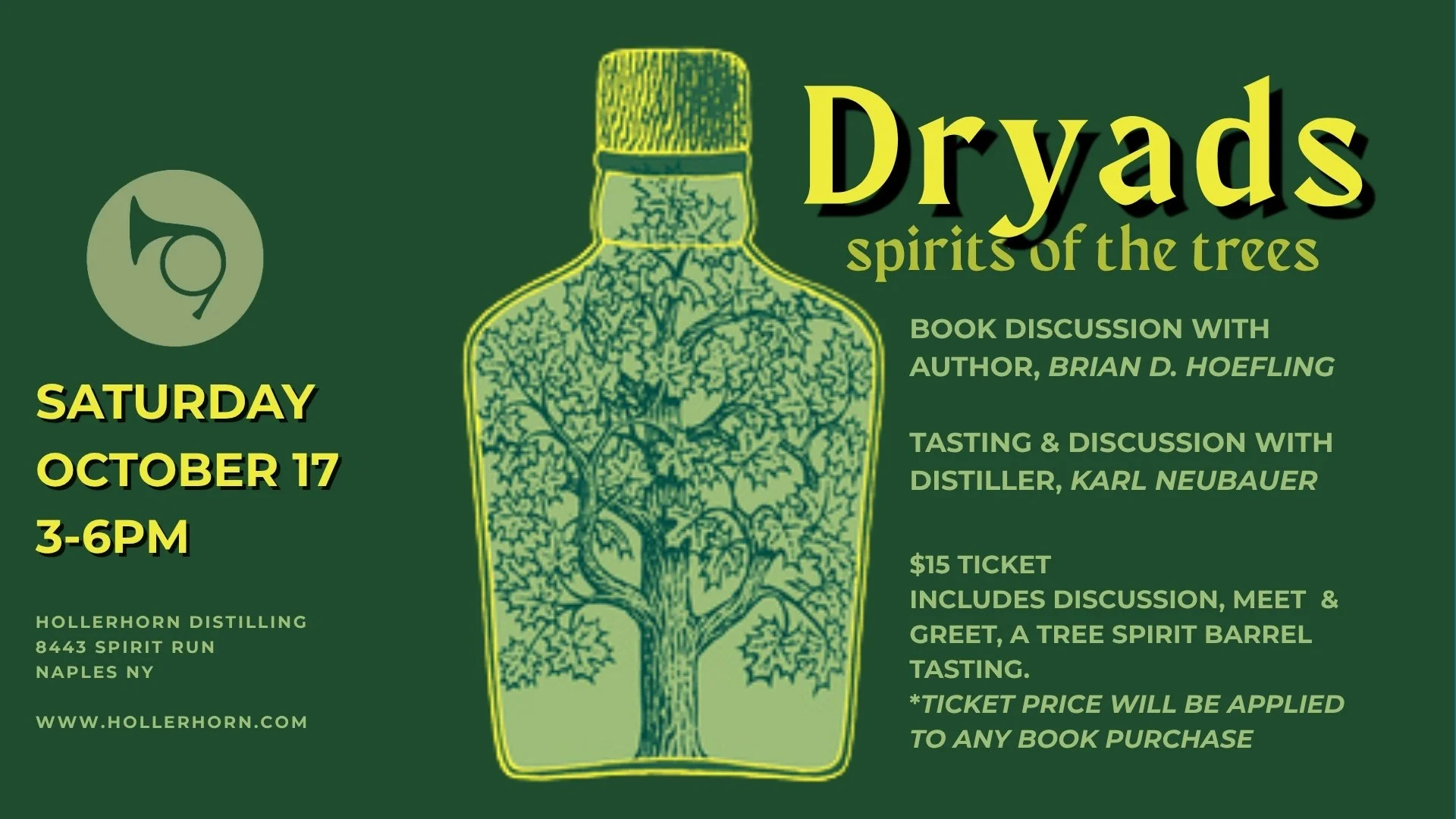 Dryads: spirits of the trees, Discussion &amp; Tasting