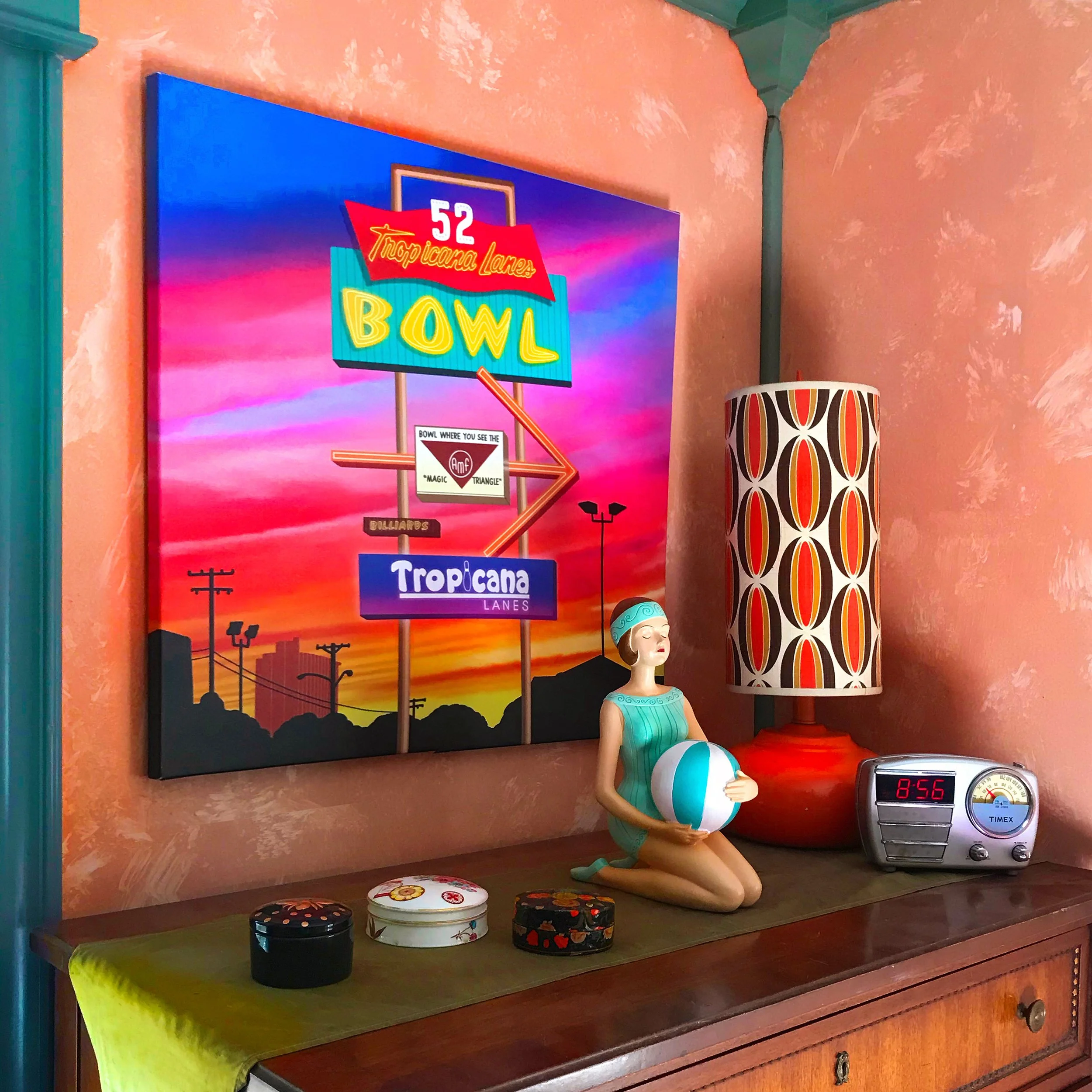 Tropicana Bowl On Wall