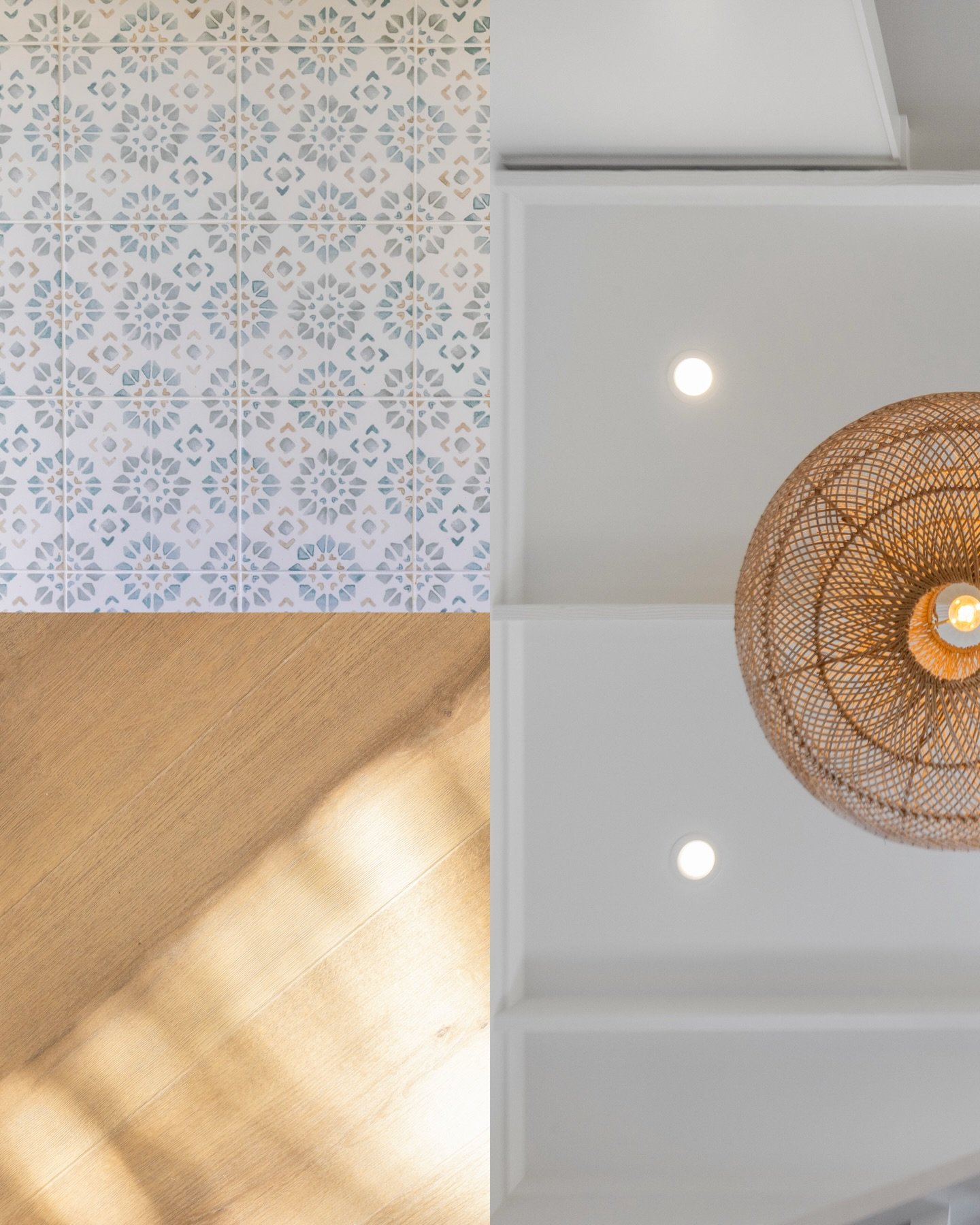 The texture story of 300 Rosetta Road 🐚

Capturing the details that make a space feel truly considered. Soft green tongue &amp; groove wall paneling, scalloped feature paneling in the master bedroom, light timber tones, and the rich depth of loop pi