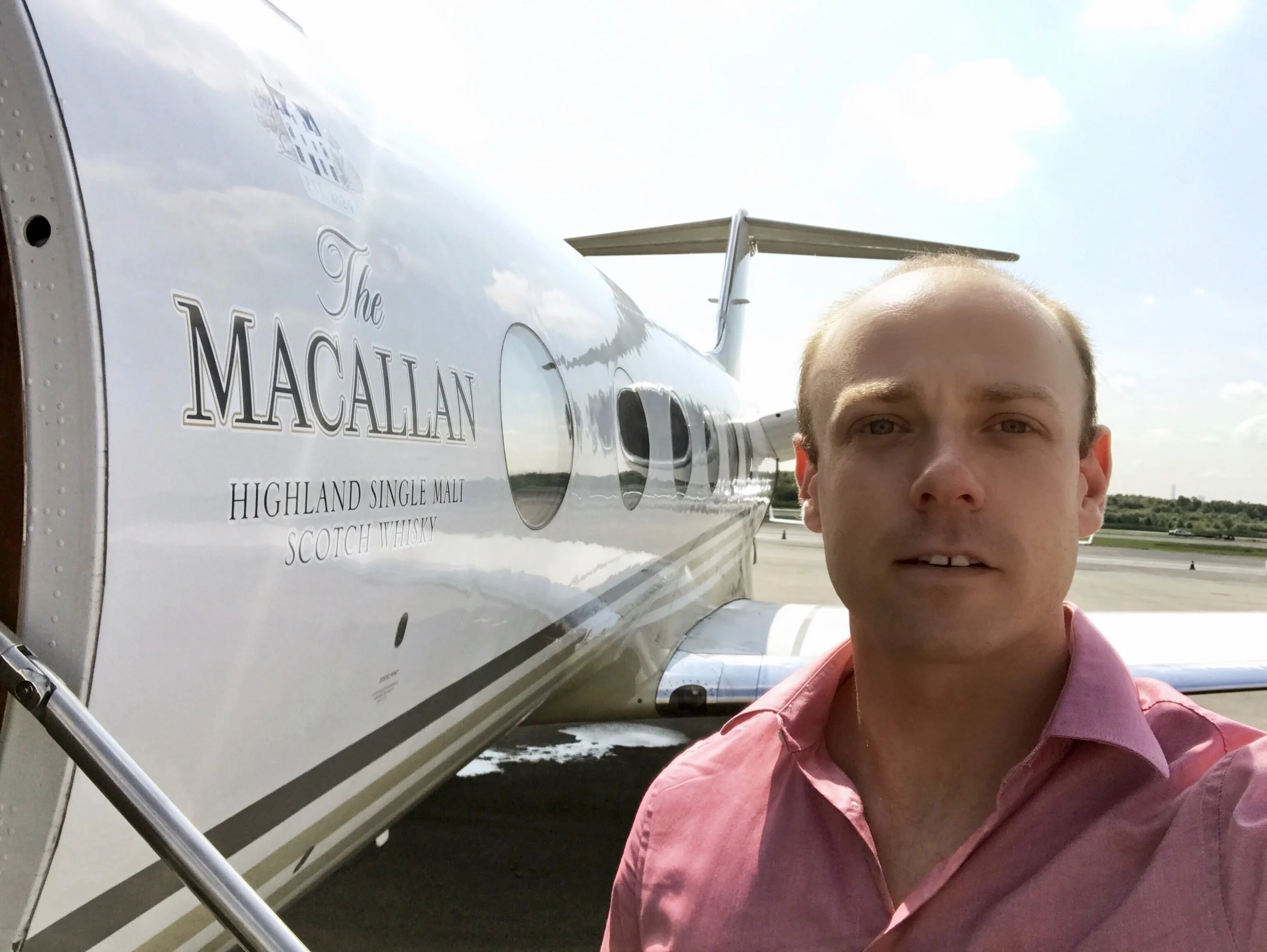 Collaboration with Macallan Private Jet.