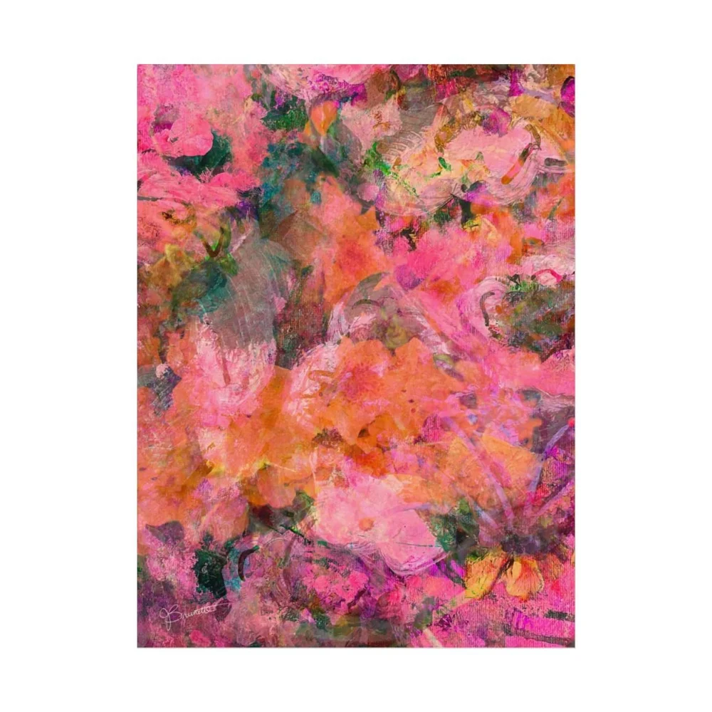 Jewel Garden Textured Matte Print — Jillian Brunette Art