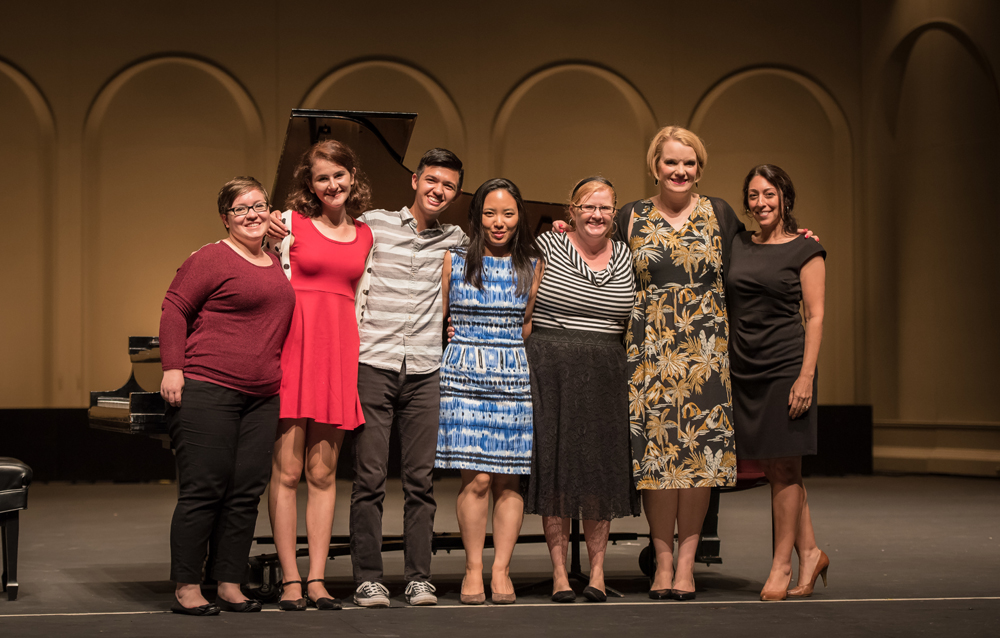 Vocal Masterclass participants with special guest, Maya Hoover