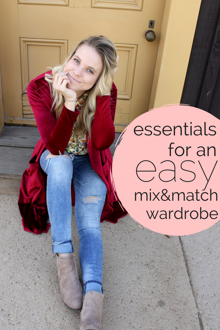 essentials for an easy mix and match wardrobe