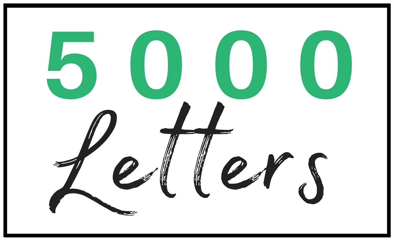 5000 Letters