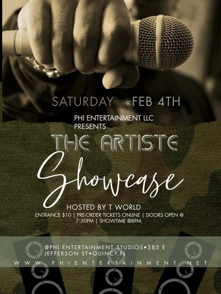 The Artiste Showcase ( Click For Tickets)  